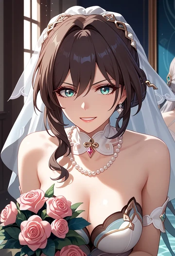 star rail,ruan mei,wedding  - AI generated anime art